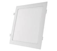 EMOS Panneau LED 25 W carré 2000 lm - Plafonnier blanc avec diamètre de 30 cm - Extra plat - Profondeur d'encastrement 2,1 cm - Couleur de la lumière : blanc chaud 3000 K - Pilote LED inclus