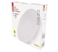 EMOS Plafonnier LED Tori - Étanche - 24 W - Pour extérieur et intérieur - 2050 lm - Lampe ronde - Blanc chaud 3000 K - Pour couloir, salle de bain, cuisine, Ø 33 cm