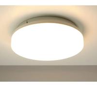 EMOS Plafonnier LED Tori - Étanche - 24 W - Pour extérieur et intérieur - 2050 lm - Lampe ronde - Blanc neutre 4000 K - Pour couloir, salle de bain, cuisine, Ø 33 cm