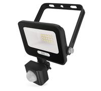 EMOS - Projecteur LED en aluminium GLARO 10 W avec capteur - Étanchéité IP54 pour pièces humides et extérieur - Super lumineux 1 000 lm, blanc neutre 4 000 K, durée de vie 20 000 h - Câble de
