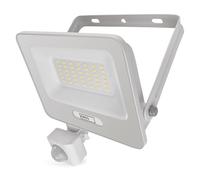 EMOS - Projecteur LED en aluminium GLARO 30 W avec capteur - Étanche IP54 pour pièces humides et extérieures - Super lumineux 3 000 lm, blanc neutre 4 000 K, durée de vie 20 000 h - Câble de