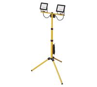 EMOS Projecteur LED HOBBY SLIM 2x 20,5W + trépied, noir/jaune, blanc neutre, ZS2221.2