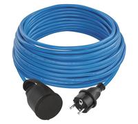 EMOS Rallonge d'extérieur Schuko résistante au gel - Bleu - 20 m - 1,5 mm² - Avec capuchon de protection - IP44 - Étanche et résistant au gel - Pour l'extérieur, l'industrie, les chantiers de