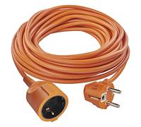 EMOS - Rallonge IP20 15 m - 1 Prise Schuko - 230 V, 16 A, 3680 W - Isolation en PVC de qualité supérieure - H05VV-F3G 1,5 mm² - Protection renforcée Contre Les Contacts - pour l'intérieur - Orange