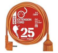 EMOS Rallonge P01125 – 25 m IP20, 1 prise française, intérieur, 16 A 3680 W