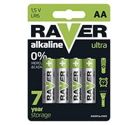 Emos Raver B7921 Lot de 4 piles alcalines LR6 AA