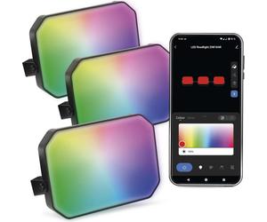 EMOS Smart Garden Spotlight 2in1, Starter Set of 3, WiFi, couleurs RGBIC+CCT, dimmable, extensible, application mobile, étanche, ZIW184R