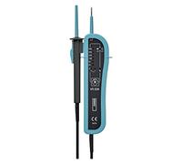 EMOS Testeur de tension et de phase CAT III 690 V, AC/DC, testeur de tension numérique 12 V - 690 V, indicateur de polarité, continuité, IP54, bleu/noir