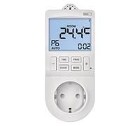EMOS Thermostat 2 en 1 et minuterie, régulateur numérique de température ambiante et Prise de minuterie pour Chauffage et Refroidissement, radiateur, Chauffage Infrarouge, Aquarium, Terrarium, Serre