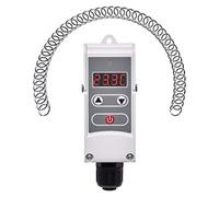 EMOS - Thermostat d'applique numérique avec sensibilité de Commutation réglable et Ressort hélicoïdal - Manuel - Chauffage/climatisation - Plage température 5-80 °C - Montage en Surface - Blanc