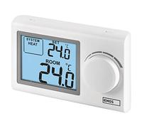 EMOS Thermostat numérique mural LCD manuel filaire 5–35 °C chauffage/refroidissement Blanc