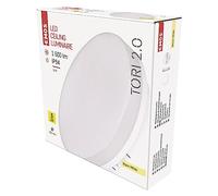 EMOS Tori Plafonnier LED étanche 15 W pour extérieur et intérieur 1500 lm Lampe de couloir/salle de bain ronde Blanc chaud 3000 K Plafonnier pour couloir, salle de bain, cuisine, Ø 22 cm