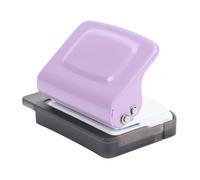 Emoshayoga Perforateur à 6 Trous, Compact et Polyvalent, pour Carnets et Planificateurs à Feuilles Mobiles, Design en Métal rosé, capacité de 8 Feuilles