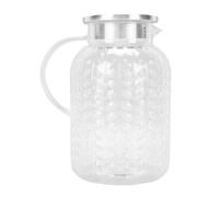 Emoshayoga Pichet à thé glacé en Acrylique élégant avec Couvercle, 1,8 L | Idéal pour un usage domestique, matériau durable résistant à la chaleur, magnifiquement conçu, adapté aux fêtes