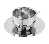 Emoshayoga Tasse à café en Acier Inoxydable, Conception Isolée à Double | Matériau durable, adapté à la maison, au bureau, léger, style tendance, antirouille
