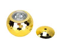 Emoshayoga Tasse de Boule Disco de 600ML avec Couvercle, Tasse de Cocktail Flash Ball, de Boule en Plastique pour les Fêtes, Boissons de Cocktails de Bière de Vin (Or)