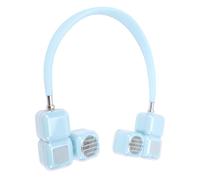 Emoshayoga Ventilateur de Cou Portable sans Lame, Léger, 5 Vitesses, Rechargeable, alimenté par Batterie, pour Parc, Plage, Voyage (Bleu ciel)