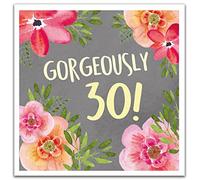 Emotional Rescue Carte d'anniversaire 30 ans pour elle, magnifique 76,2 cm, gris et rose