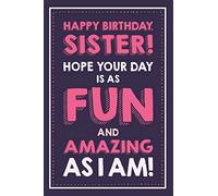 Emotional Rescue Carte d'anniversaire amusante pour sœur, carte d'anniversaire amusante pour sœur, carte d'anniversaire amusante pour sœur, carte d'anniversaire amusante pour sœur