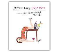 Emotional Rescue Carte d'anniversaire pour 30e anniversaire, yoga, salade en papier