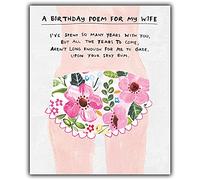 Emotional Rescue Carte d'anniversaire pour femme, épouse, salade en papier
