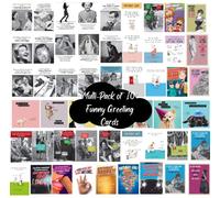 Emotional Rescue Lot de 10 cartes d'anniversaire amusantes et grossières pour elle et lui - 10 cartes d'anniversaire individuelles - Lot de cartes de vœux aléatoires - Cartes d'anniversaire amusantes