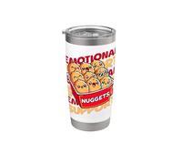 Emotional Support Happy Kawaii Poulet Nuggets Gobelet isotherme en acier inoxydable double paroi