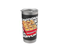 Emotional Support Happy Kawaii Poulet Nuggets Gobelet isotherme en acier inoxydable double paroi