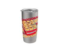 Emotional Support Happy Kawaii Poulet Nuggets Gobelet isotherme en acier inoxydable double paroi