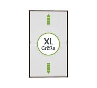 empasa Moustiquaire fenêtre, Master Slim XL blanc, marron ou anthracite | Cadre en aluminium à découper sur mesure, différentes tailles disponibles, Couleur : marron, Taille : 130 x 220