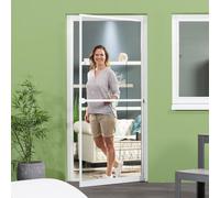empasa Moustiquaire porte, cadre aluminium MASTER PRO, découpable sur mesure, blanc, marron, anthracite, disponible dans les dimensions 100 x 210 cm / 120 x 240 cm, en kit à monter soi-même