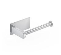 EMPAVA Porte-Rouleau de Papier Toilette Autocollant en Acier Inoxydable SUS304 - Anti-Rouille - sans perçage - À Coller au Mur - pour Salle de Bain, Cuisine, Salle de Bain - Argenté