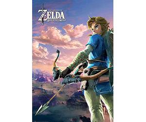 Empire Interactive Poster The Legend of Zelda Breath of The Wild Hyrule Scene Landscape 61 x 91,5 cm + 1 poster UU 61 x 91,5 cm