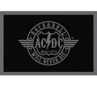 Empire Merchandising 623911 Paillasson en polypropylène Motif AC/DC Rock & Roll Will Never Die 60 x 40 cm