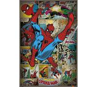 Empire Merchandising GmbH Consignment Poster rétro avec Cadre Motif Spiderman de Marvel Comics