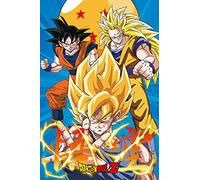 Empire Poster Dragon Ball Z 3 Gokus Evo Manga Anime 61 x 91,5 cm + 1 poster UU 61 x 91,5 cm