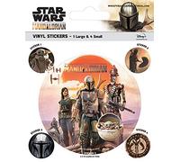 Empire Poster Star Wars - The Mandalorian - Legacy - Set de 5 autocollants Ø 25/75 mm