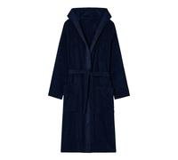 Emporio Armani - Peignoir en Coton Bleu à Capuche - Homme - Vêtements de nuit et de détente - Bleu - Taille: L