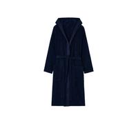 Emporio Armani pour homme. EM002255_AF14986 Peignoir en éponge avec logo sur fond bleu marine (L), Homewear, Coton