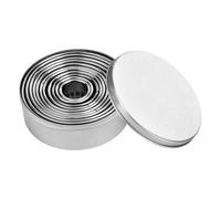 Emporte-pièce en acier inoxydable lisse, empilable, pour la pâtisserie, la cuisine, l'intérieur, l'extérieur, les fêtes, les mariages, les vacances, les festivals, les fêtes entre amis