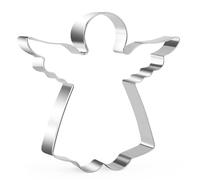 Emporte-pièce en forme d'ange de 10,9 cm en acier inoxydable pour biscuits de Noël