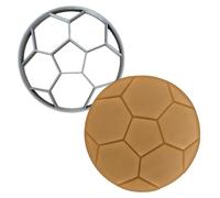 Emporte-pièce en forme de ballon de football, 7,6 cm, emporte-pièces, tampons et moules de cuisine sur le thème du sport, emporte-pièce en forme de ballon de football pour la pâtisserie DIY