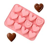 Emporte-pièce en forme de cœur | Outil réutilisable à 12 cavités qui passent au lave-vaisselle, mini moules à biscuits pour la pâtisserie, pour les fêtes d'anniversaire, les amateurs de vacances, les