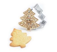 ScrapCooking Emporte‑pièce et embosseur Sapin – emporte‑pièce inox et embosseur bois
