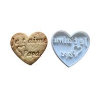Emporte pièce " je t'aime papa " pour biscuit - pour fête des pères, anniversaire ou pour dire je t'aime - conçu et fabriqué en France