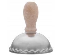 Emporte-pièce pour pierogi/raviolis - Diamètre 7 cm - Métal - CE/UE - Rouge