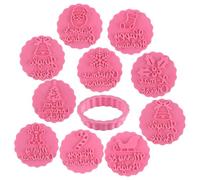 Emporte-pièces à biscuits de Noël 10 Pièces Kit Découpe Festif | 3D bonshommes en d'épices Père Noël renne découpe-des fêtes Pour Fêtes d'Hiver Goûter