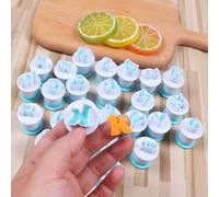 Emporte-pièces alphabétiques pour fondant (26 pièces) et moules à biscuits et à gâteaux pour les mariages, les anniversaires, Noël, les baby showers et les fêtes