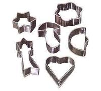 Emporte-pièces en inox - Multicolore - METALTEX - Lot de 6 - Compatibilité lave-vaisselle - Gris