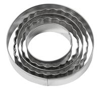 Emporte-pièces - Inox - Ronds - 5 pcs - Compatible lave-vaisselle - Idéal pour Noël